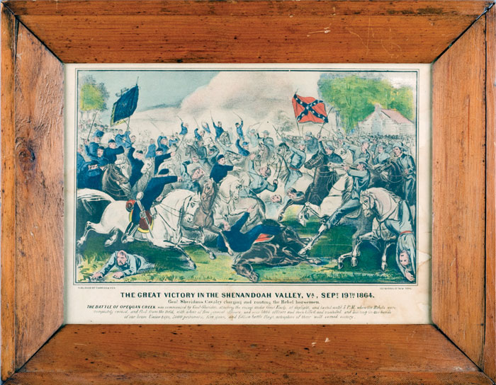 Appraisal: FIVE FRAMED CURRIER IVES PRINTS OF CIVIL WAR INTEREST Each