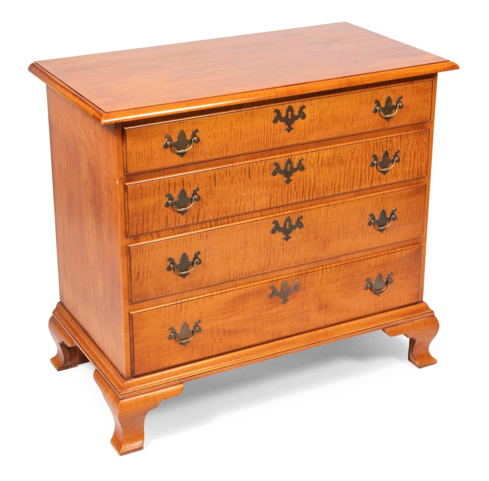 Appraisal: ELDRED WHEELER CHIPPENDALE-STYLE CHEST MASSACHUSETTS TH CENTURY HEIGHT WIDTH DEPTH