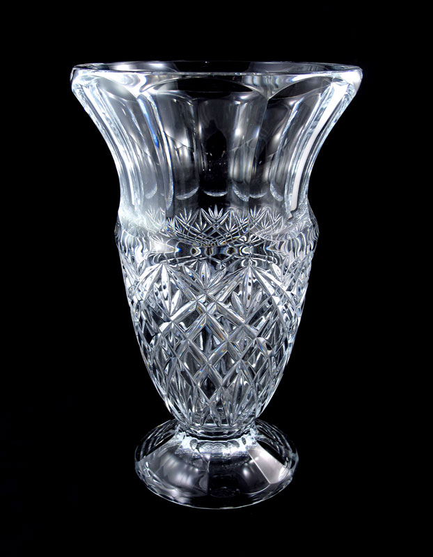 Appraisal: TOWLE CRYSTAL VASE Elegant flared form '' tall '' dia