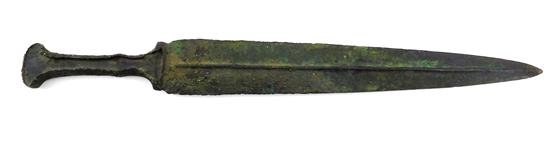 Appraisal: WEAPON Iron Age Luristan Persia bronze short sword th -