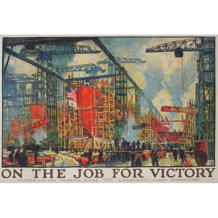 Appraisal: Jonas Lie American Norwegian - ''On the Job for Victory