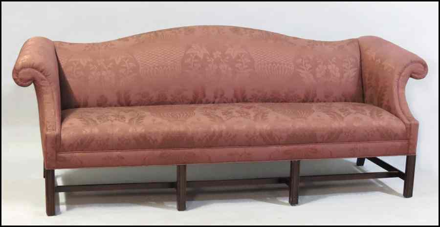 Appraisal: CAMELBACK UPHOLSTERED SOFA H '' W '' D '' Condition