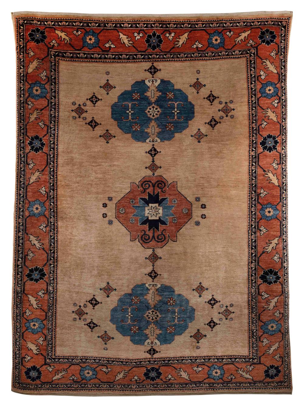 Appraisal: PESHEWAR RUG ' X ' Early st Century Three rust