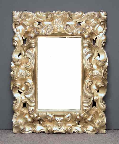 Appraisal: A th Century Florentine gilt framed rectangular wall mirror with