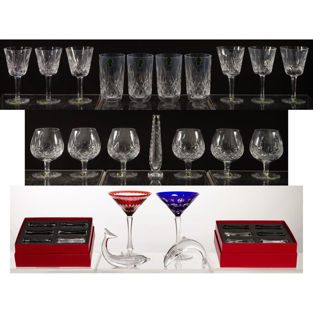 Appraisal: WATERFORD BACCARAT AND FABERGE CRYSTAL ASSORTMENT items including by Waterford