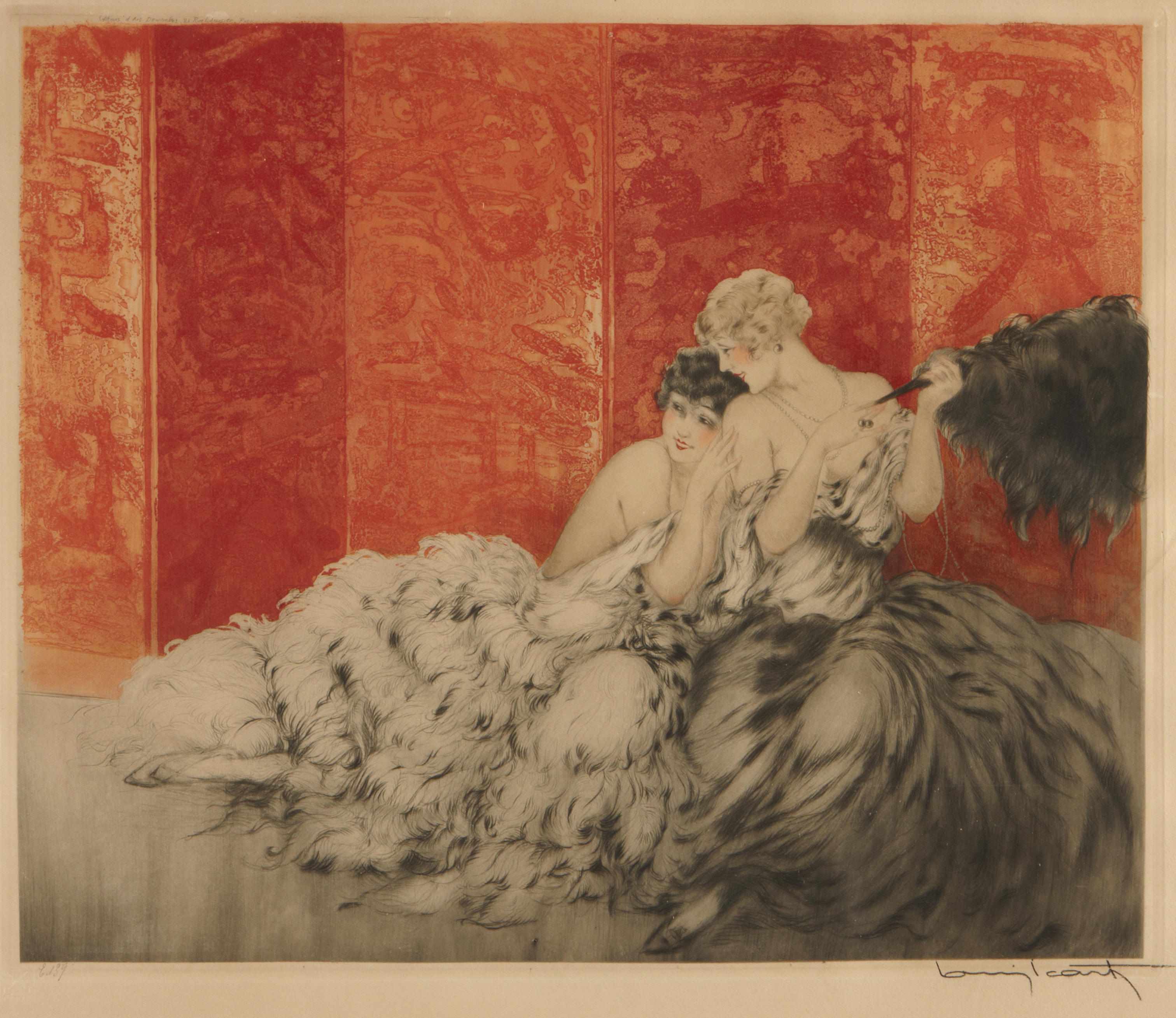 Appraisal: Louis Icart French - Mockery H C I Etching and