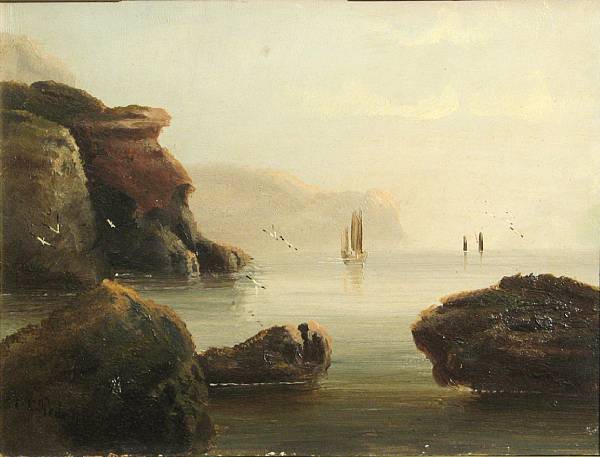 Appraisal: Edward King Redmore British - A coastal seascape with boats