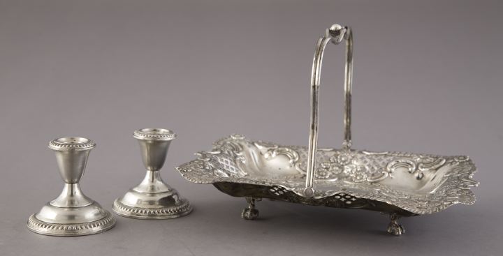 Appraisal: Three-Piece Group of Silver Items consisting of a good Maples