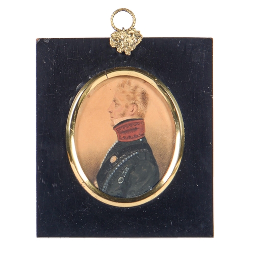 Appraisal: English School early th c - Portrait Miniature of an