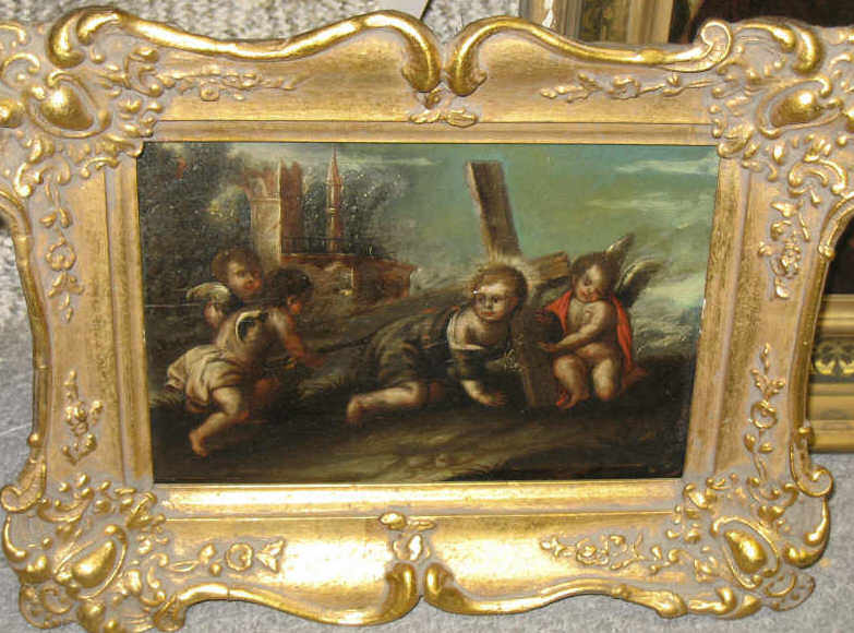 Appraisal: CONTINENTAL SCHOOL TH CENTURY Infant Christ carrying the cross surrounded