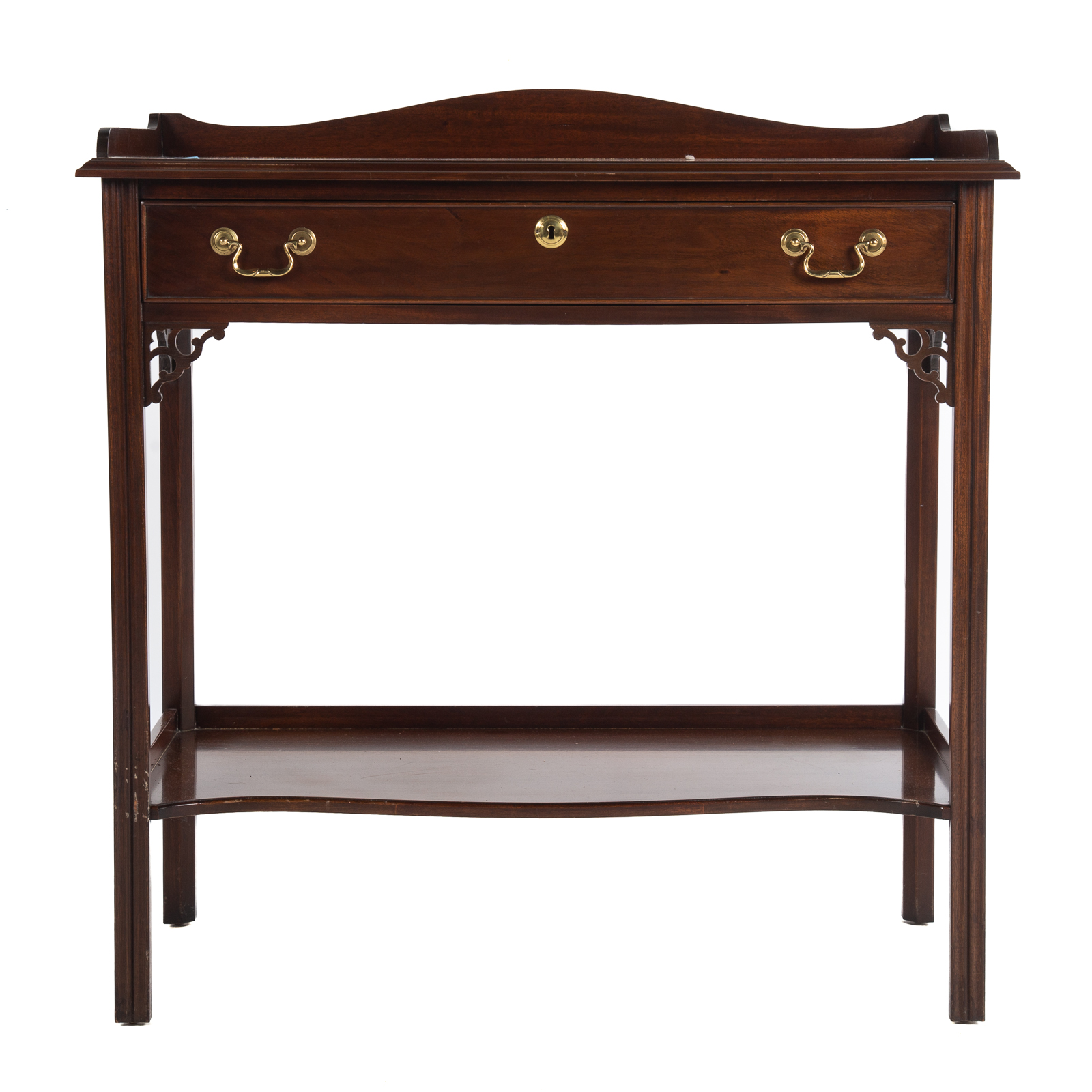 Appraisal: GEORGIAN CHINESE CHIPPENDALE STYLE MAHOGANY SERVER th century mahogany sever