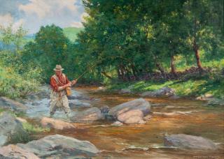 Appraisal: Anton Otto Fischer - Summer Fisherman signed Anton Otto Fischer