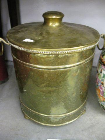 Appraisal: Brass Covered Pot handhammered