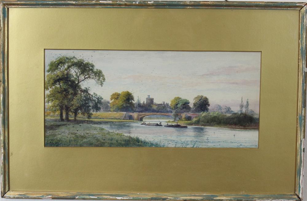 Appraisal: ARTHUR WILLETT United Kingdom circa - watercolor on paper river