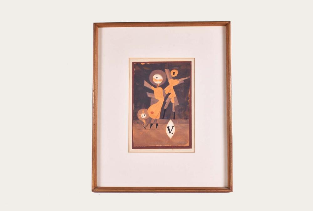 Appraisal: PAUL KLEE SWISS - SCREENPRINTBlumenfamillie V Flower Family V Dated