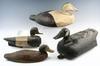 Appraisal: DECOYS - Lot of four early working carved wooden decoys