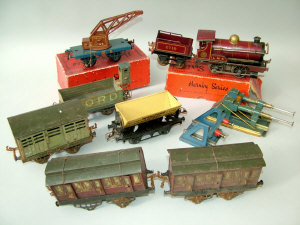 Appraisal: A Hornby O gauge clockwork O- -O L M S