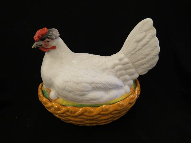 Appraisal: Staffordshire Pottery Hen Covered Dish x