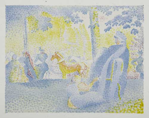 Appraisal: HENRI EDMOND CROSS Les Champs lys es Color lithograph on