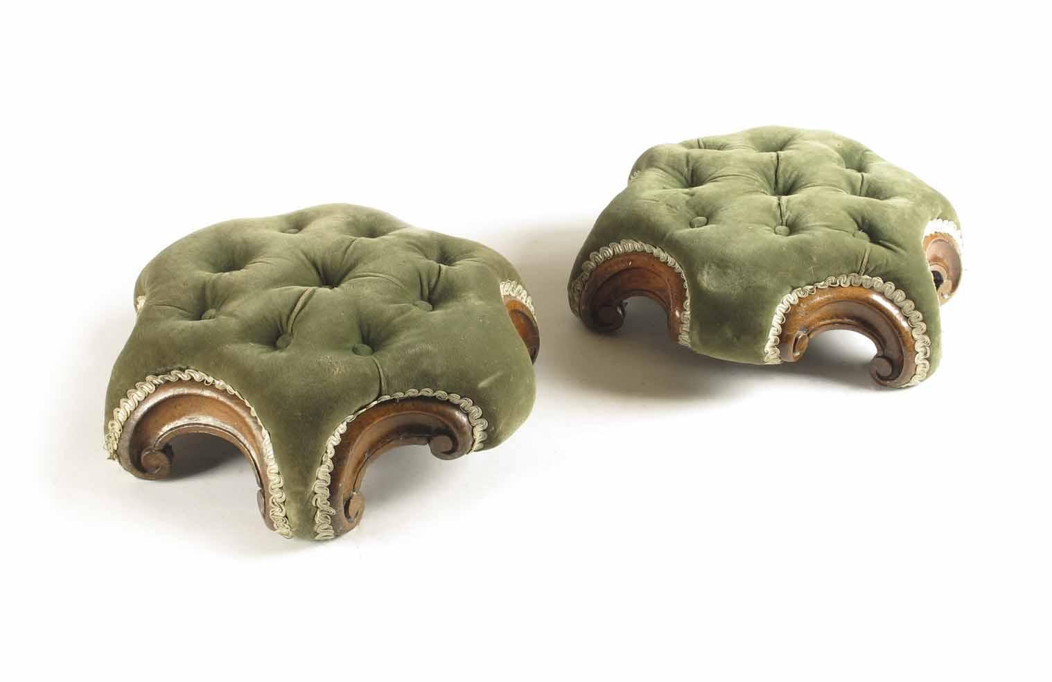 Appraisal: A pair of Victorian footstools