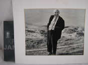 Appraisal: A large photo of John Betjemin relaxing by the sea