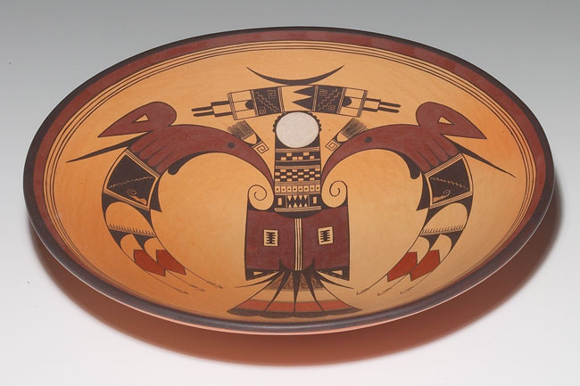 Appraisal: Hopi bowl broad shape with a classic painted design at