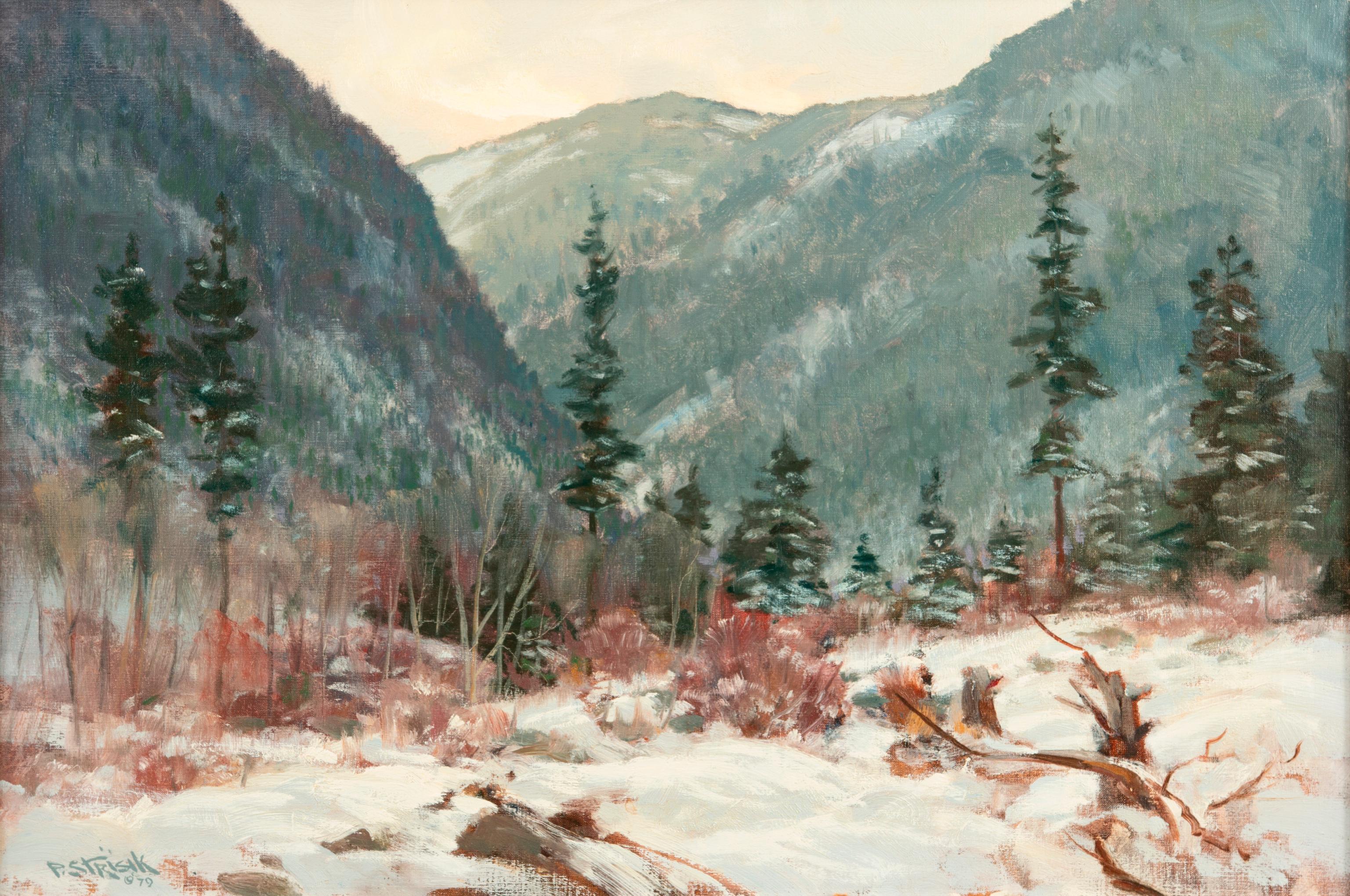 Appraisal: PAUL STRISIK 'EARLY WINTER' OIL ON CANVAS Paul Strisik Massachusetts