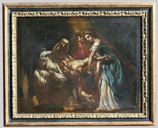 Appraisal: ILLEGIBLY SIGNED ITALIAN SCHOOL OIL CANVAS Judith Slaying Holofernes Circa