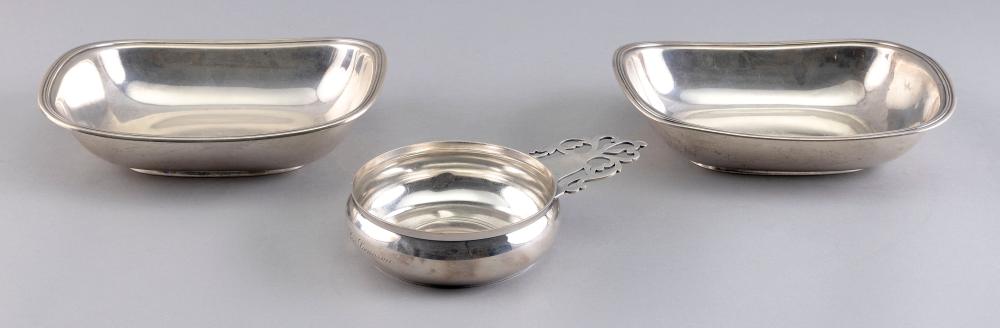 Appraisal: THREE TIFFANY CO STERLING SILVER ITEMS NEW YORK TH CENTURY