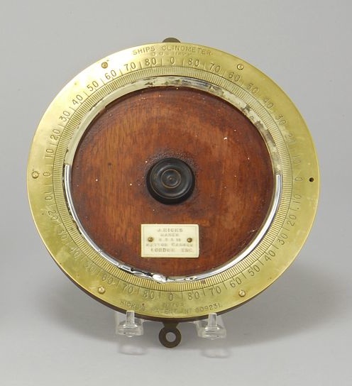 Appraisal: HICKS' PATENT CLINOMETER Made for the U S Navy Ivory