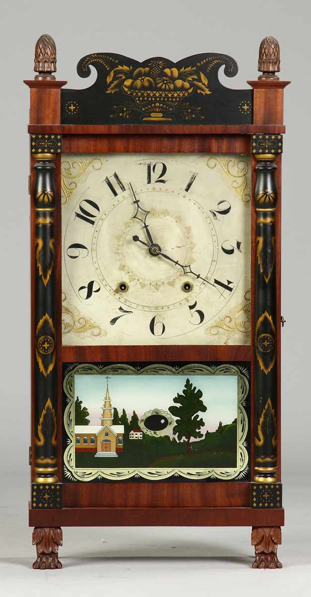 Appraisal: E G W Bartholomew Bristol CT Shelf Clock Mahogany case