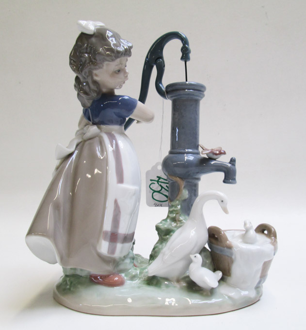 Appraisal: LLADRO PORCELAIN FIGURINE Summer on the Farm sculptor Antonio Ramos