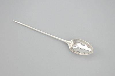 Appraisal: A George III Mote Spoon by Hester Bateman Marks ca