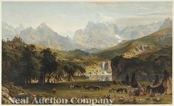 Appraisal: After Albert Bierstadt American - The Rocky Mountains Lander's Peak