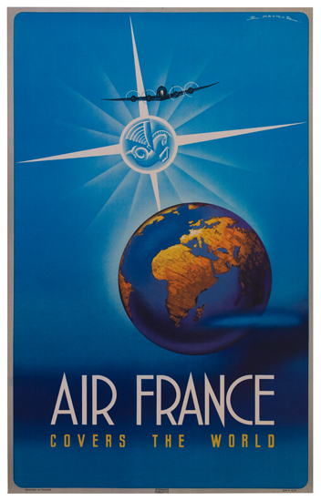 Appraisal: E MARUS DATES UNKNOWN AIR FRANCE COVERS THE WORLD x