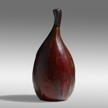 Appraisal: Pierre-Adrien Dalpayrat GOURD VASE France c oxblood glazed stoneware h