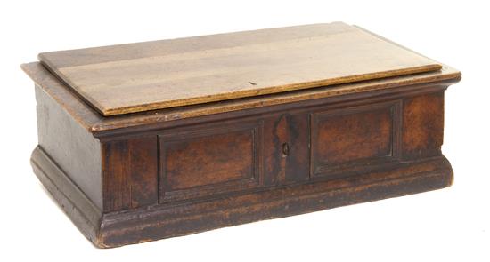 Appraisal: Sale Lot An Italian Walnut Table Casket th th century