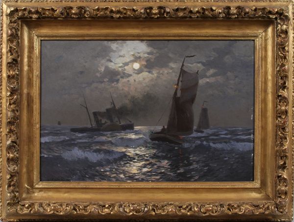 Appraisal: Signed Mauritz Frederich DeHaas American - marine scene o p