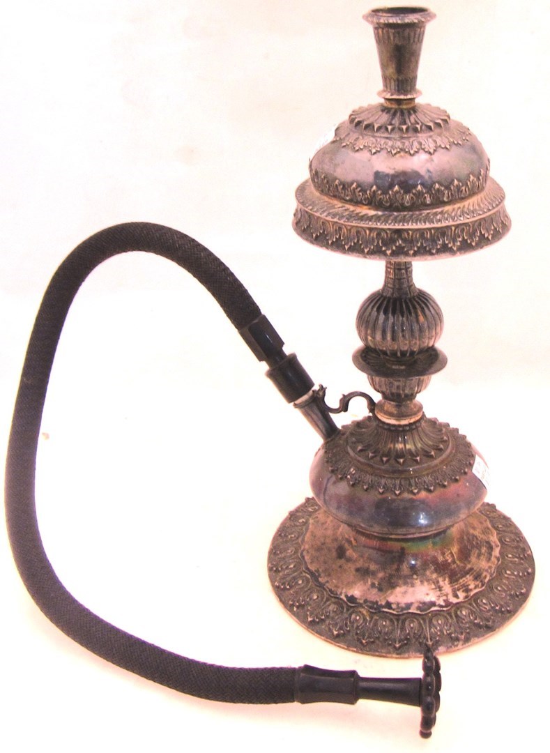 Appraisal: An Ottoman hookah base probably Turkish late th century embossed