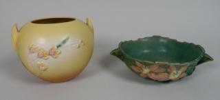 Appraisal: Roseville Pottery bowls Roseville Pottery bowls- Clematis green bowl shape