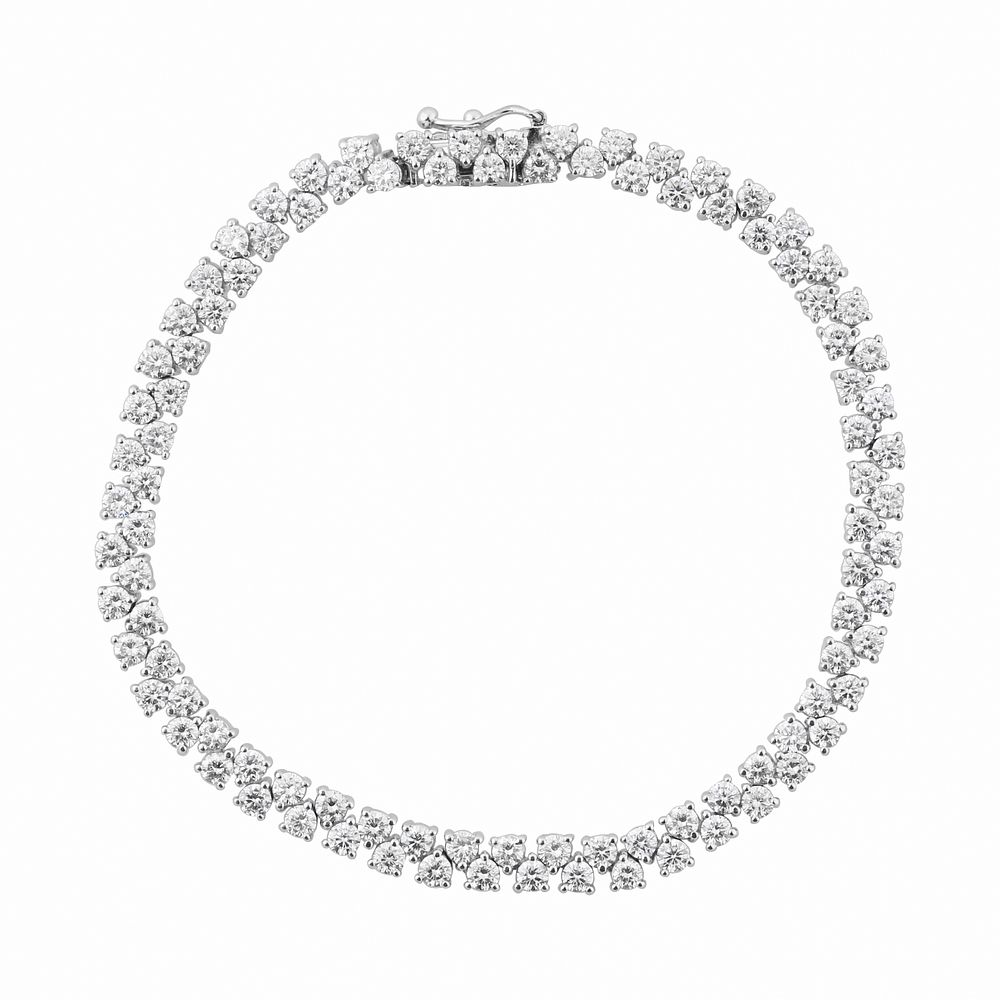 Appraisal: CT DIAMOND TENNIS BRACELET CT DIAMOND TENNIS BRACELET in Belle