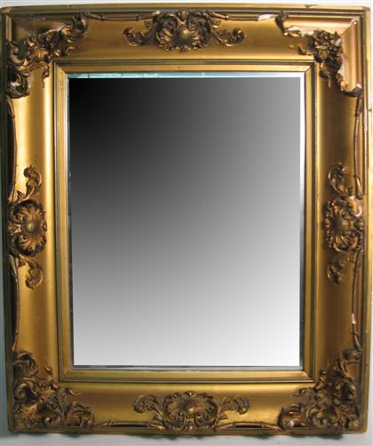 Appraisal: Ornate giltwood mirror H in W in Loses to gilt