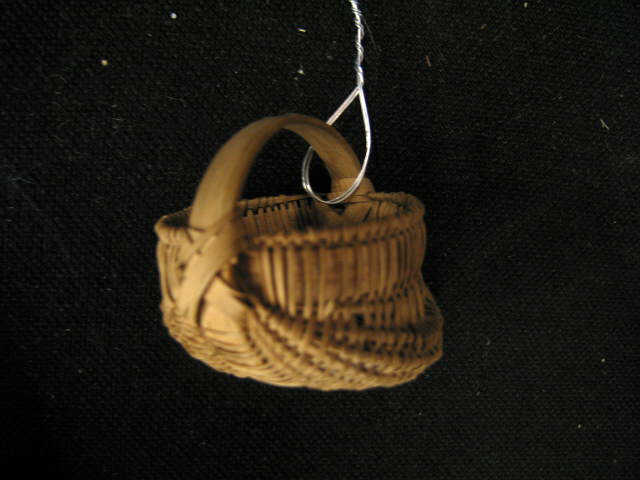 Appraisal: Scarce Miniature Buttocks Basket early