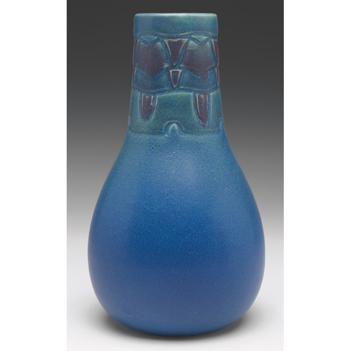 Appraisal: Rookwood vase bulbous shape with geometric band at top covered