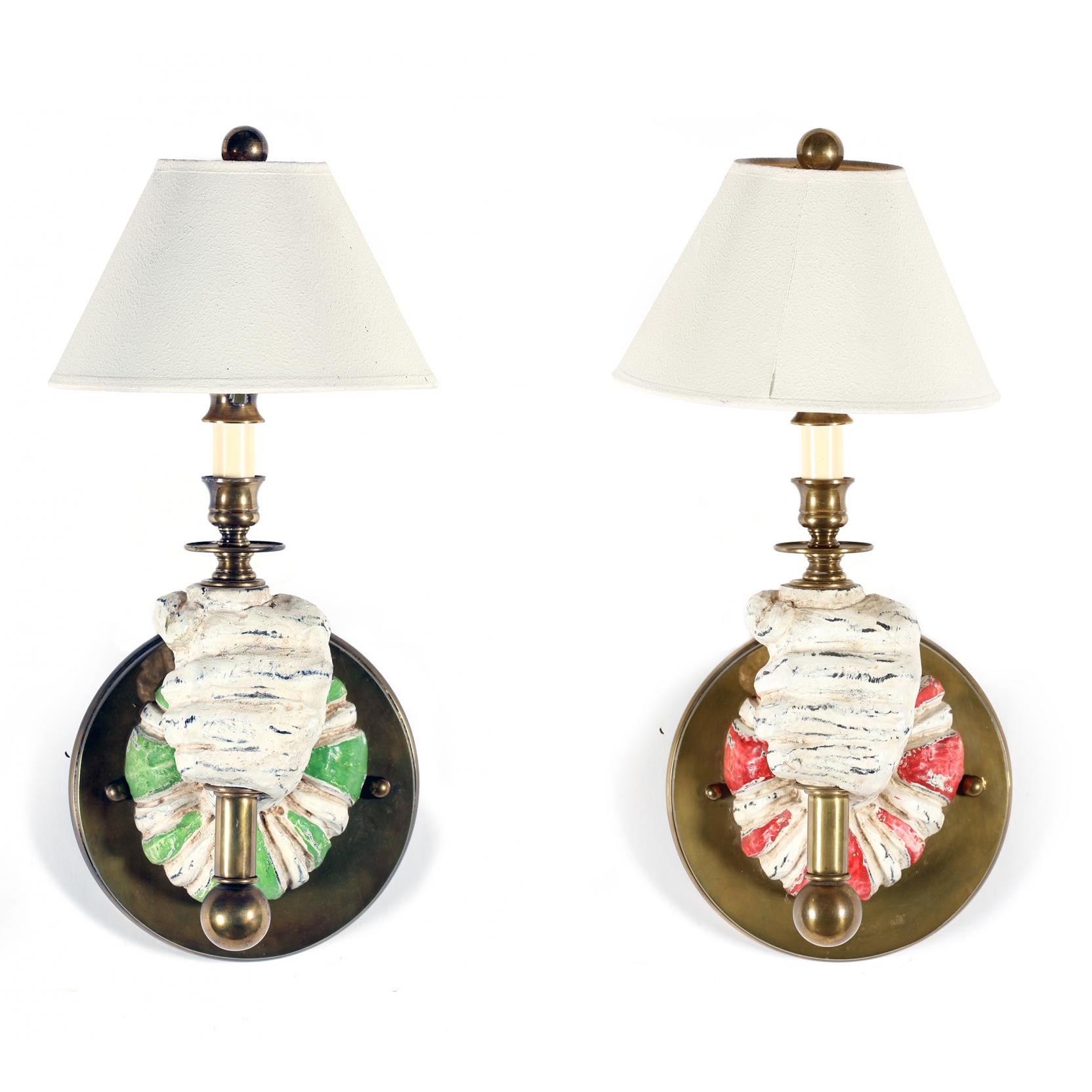 Appraisal: Hart Associates Pair of Figural Wall Sconces late th century