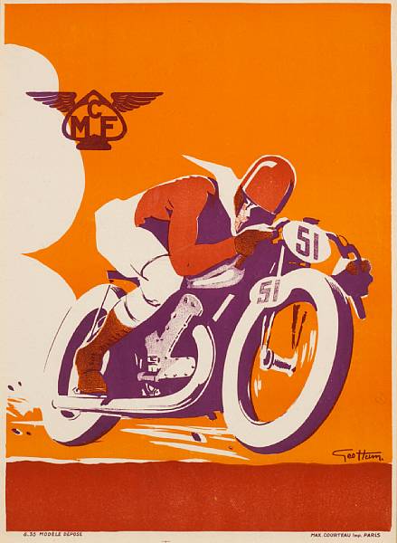 Appraisal: MCF' poster for the Motor-cycle Club de France after Geo