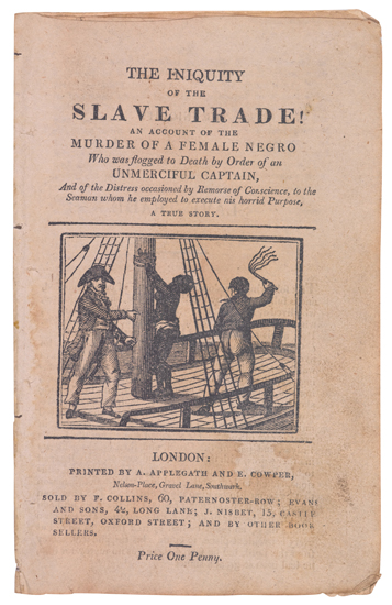 Appraisal: SLAVERY AND ABOLITION The Iniquity of the Slave Trade An