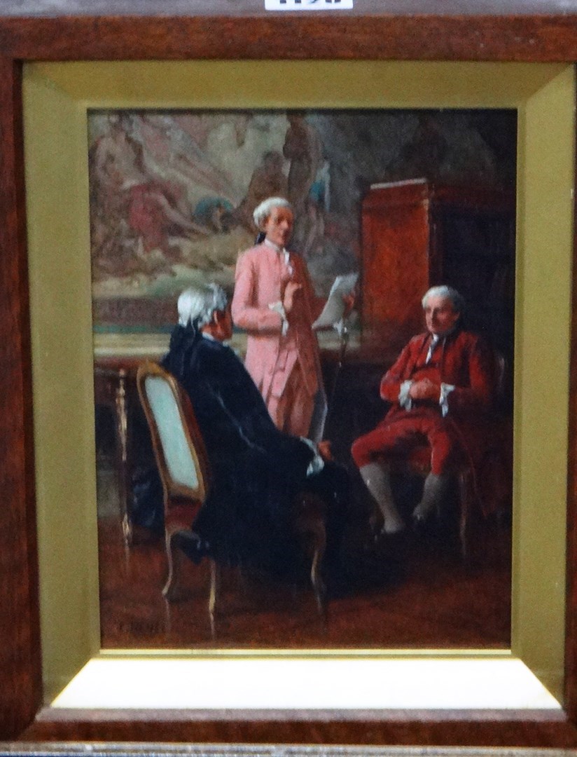 Appraisal: Benjamin Eugene Fichel - The reading oil on panel signed