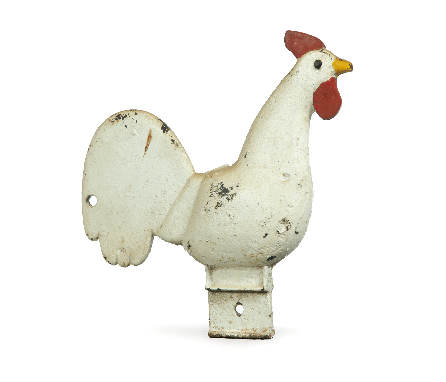 Appraisal: AMERICAN CAST IRON ROOSTER WINDMILL WEIGHT Elgin Wind Power and