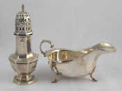 Appraisal: Silver A late Victorian sugar caster by Walker and Hall